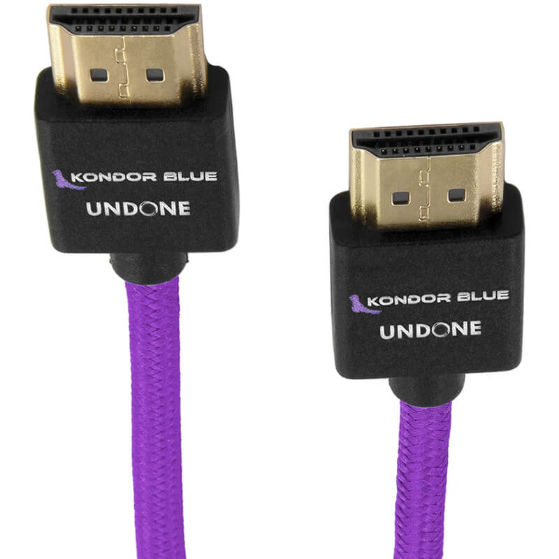 Kondor Blue Gerald Undone MK2 Full HDMI Straight Braided Cable (Purple)